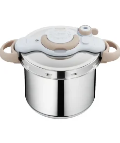 SEB Cocotte-minute inox, Autocuiseur 9 L, Induction, Sécurité 5 points, Fabriqué en France, Clipso Minut Eco Respect P4624970