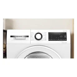 Seche-linge - Pompe a chaleur - BOSCH Série 6 - WQG133DTFR - 8 kg - Induction - 60 cm - Classe A++ - Blanc