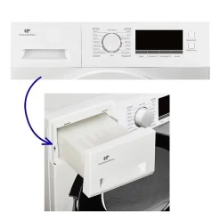 Seche-linge pompe a chaleur CONTINENTAL EDISON CESL8PCWD - 8 kg - 60 cm - Classe D - Blanc