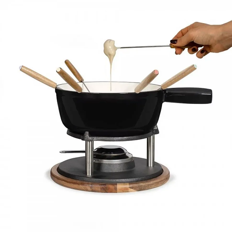 Service à fondue 6 fourchettes crème Livoo MEN426C