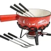 Service à fondue 6 fourchettes rouge Tableandcook SH-C20R