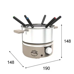 Service à fondue 6 personnes muscade Little Balance 8964 little fondue meuuuh