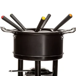 Service à fondue 6 personnes en inox - Noir- 5five