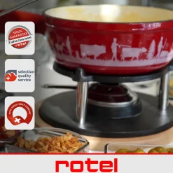 Service à fondue au fromage pour 4 personnes Rotel Swiss Tradition