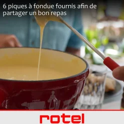 Service à fondue au fromage pour 4 personnes Rotel Swiss Tradition