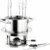Service à fondue inox 6 personnes avec réchaud