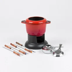 Service à fondue standart rouge rubis Invicta 1003034