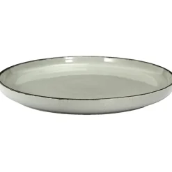 Service à vaisselle 12 pièces en grès vert