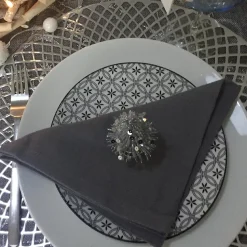 Serviette New York 40x40cm anthracite