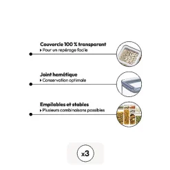 Set 3 boîtes de conservation Eske - 5Five