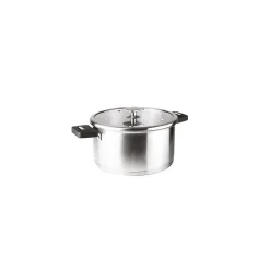 Set 3 casseroles inox 16 / 18 / 20 cm + poignée Lacor 56610 combi
