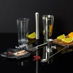 Set à cocktail 5 accessoires et 50 recettes