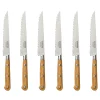Set 6 couteaux steak Bois - Essentiel par Sabatier Trompette