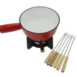Set à fondue au fromage 2 personnes fonte émaillée Fackelmann