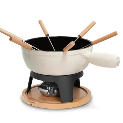 Set à fondue en fonte 6 personnes - MONT BLANC