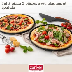 Set à pizza 3 pièces 29 cm Zenker Spécial Countries