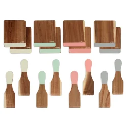 Set 8 spatules + 8 planchettes bois Livoo MEN427