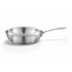 Set 1 wok 28cm inox avec couvercle Inox - Gourmet par Cuisinox