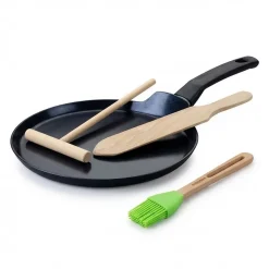 Set chandeleur avec crêpière 26 cm et 3 ustensiles Fackelmann Brandao