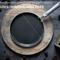 Set chandeleur avec crêpière 26 cm et 3 ustensiles Elo Ducato