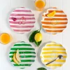 Set de 4 assiettes à dessert Tutti Frutti 20 cm