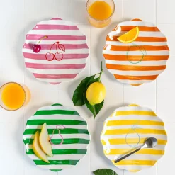 Set de 4 assiettes à dessert Tutti Frutti 20 cm