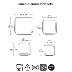 Set de 4 boîtes à goûter A Little Lovely Company