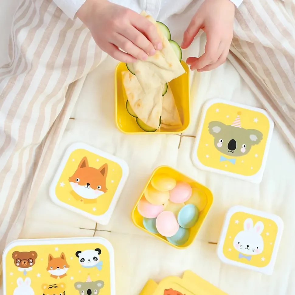 Set de 4 boîtes à goûter A Little Lovely Company