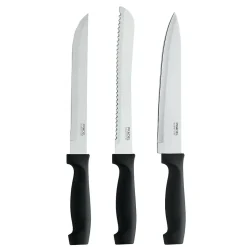 Set de 3 couteaux de cuisine Noir - Merlon par Amefa