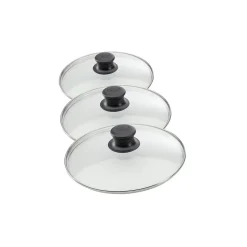 Set de 3 couvercles de cuisson en verre 20 cm 24 cm et 28 cm Elo