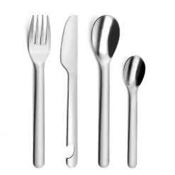 Set de 4 couverts nomades Inox - Mobil' Pocket par Amefa