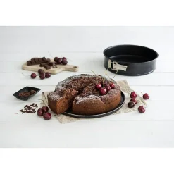 Set de 2 moules à manqué et 1 moule à manqué et savarin diamètres 20, 24 , 28 cm Zenker Black Metallic