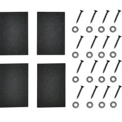 Set de 2 pieds de meuble Makers rectangulaires pour table basse gris acier 64 x 40 cm en.casa