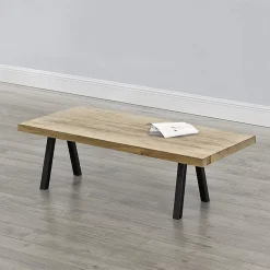 Set de 2 pieds de table Mariager triangulaires en acier 42 x 40 cm en.casa