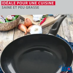 Set de 2 Poêles 20 et 24 cm céramique sans PFAS et 2 couvercles Elo Prima Cucina