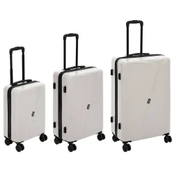 Set de 3 valises ABS 8 roues argile - Argile- 5five