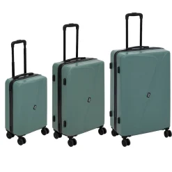 Set de 3 valises ABS 8 roues vert - Vert- 5five