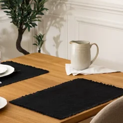 Set de table avec franges en coton MAHA