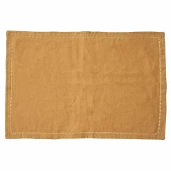 Set de table en coton/lin (45x30 cm - Jaune)