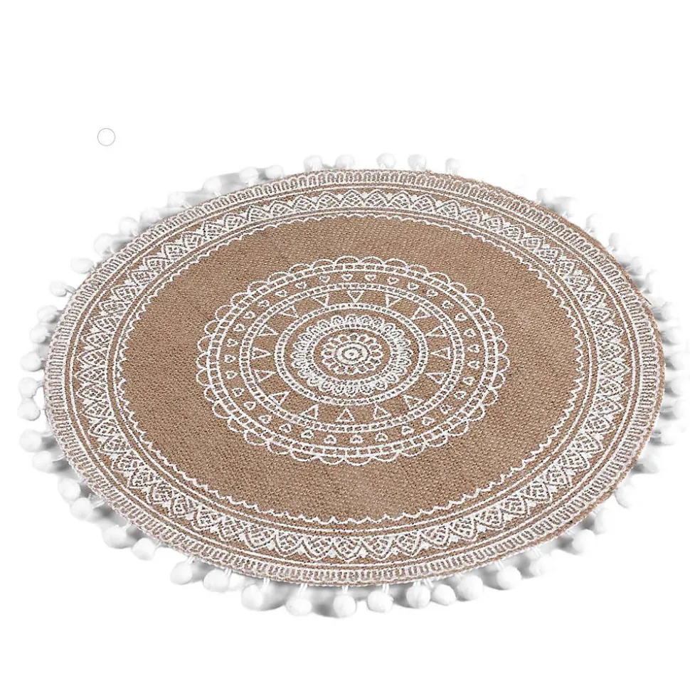 Set de table en jute avec pompons Azusa