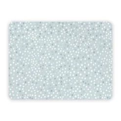 Set de table en vinyle pois bleu 30x40 cm