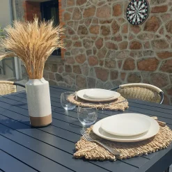 Set de table feuille en roseau (48x33 cm - Naturel)