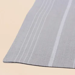 Set de table rayé taupe 33x48cm