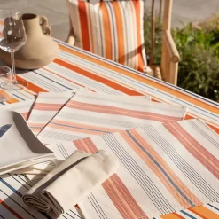 Set de table rectangulaire enduite (35x50 cm - Terracotta)