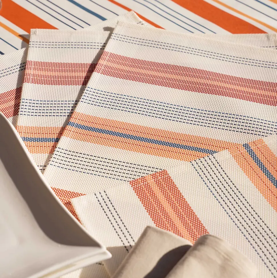 Set de table rectangulaire enduite (35x50 cm - Terracotta)