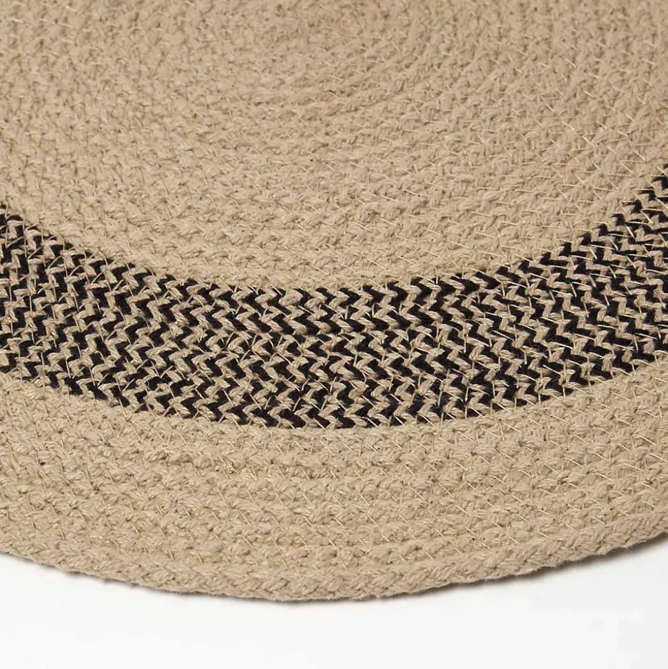 Set de table rond en coton beige, lot de 4 - HOMESCAPES