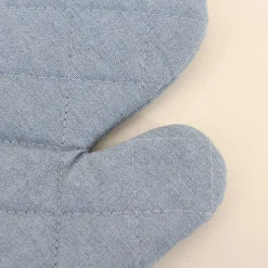 Set gant + manique unis 100% coton