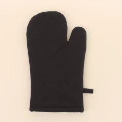 Set gant + manique unis 100% coton