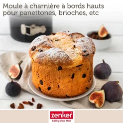 Set pâtisserie avec moule à panettone 18 cm, 2 bols à mixer, verre mesureur et spatule Zenker