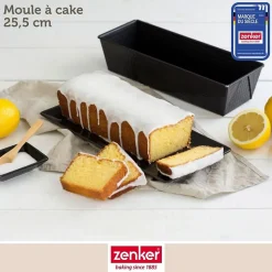 Set pâtisserie avec moule à cake 25,5 cm, 2 bols à mixer, verre mesureur et spatule Zenker